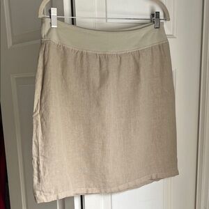 100% linen mini skirt size medium